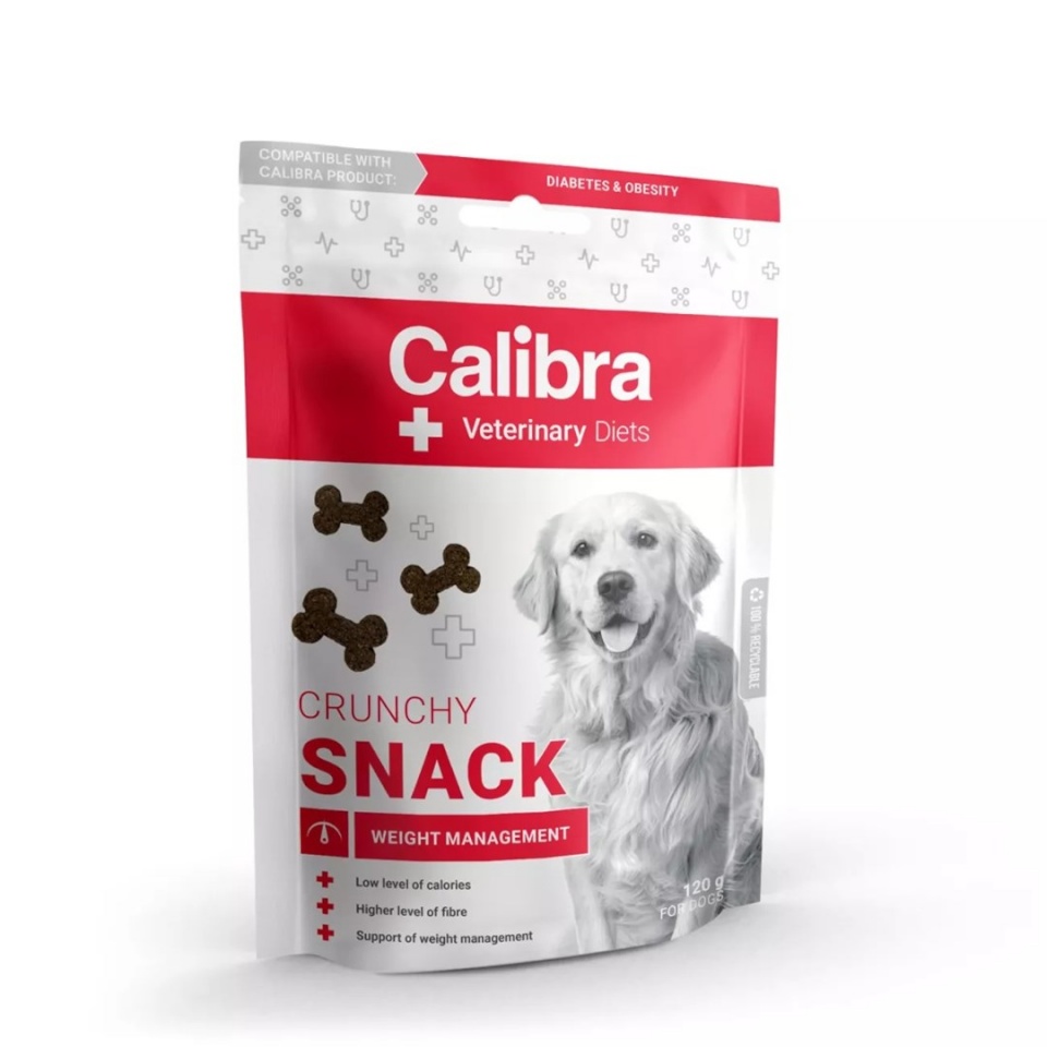 Calibra maius koerale VD Dog Crunchy Snack Weight Management, 120g