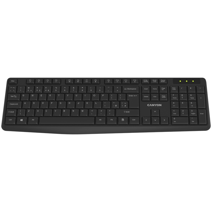 Canyon klaviatuur KB-W01 Wireless Black