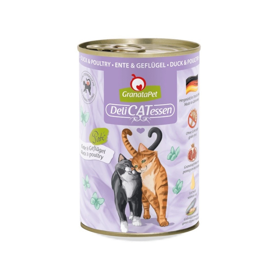 Fox4pets kassitoit GRANATAPET DeliCATessen Duck and Poultry, 400g