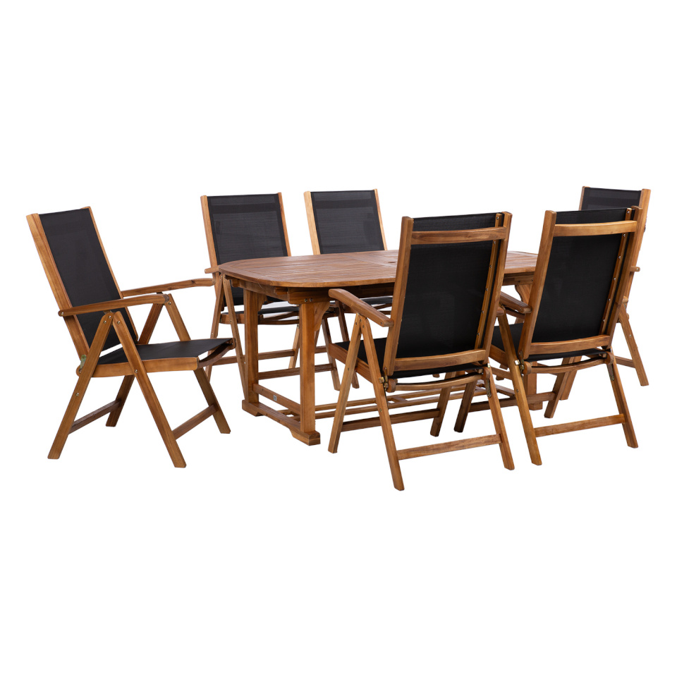 H4Y aiamööblikomplekt FabiOLA laud ja 6 tooli