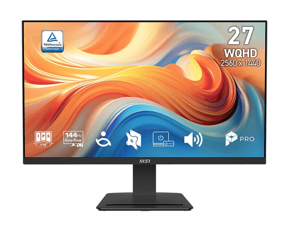 MSI monitor 27 inch PRO MP273Q E14 LED/WQHD/FLAT/144Hz/must