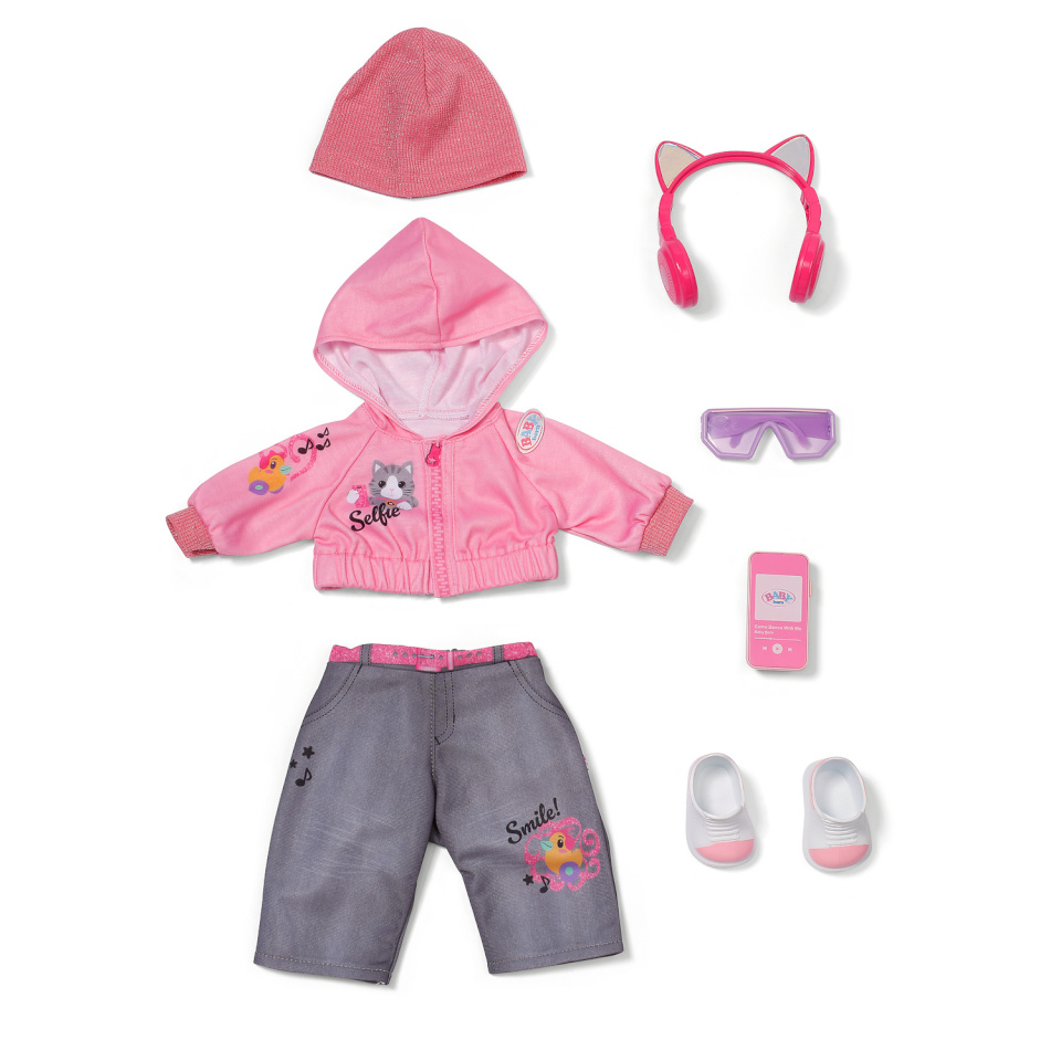 ZAPF nukuriided Zapf Baby Born Cool Girl Outfit 43cm