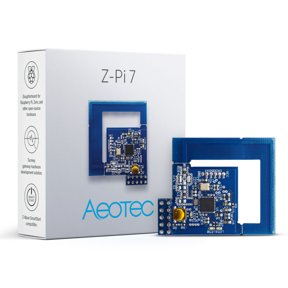 AEOTEC nutikodu moodul Z-Pi 7 Expansion board Z-Wave+ 700 for Raspberry Ri