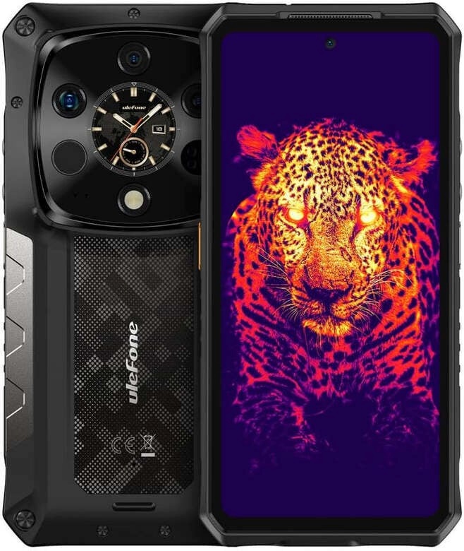Ulefone mobiiltelefon Armor 28 Ultra termotelefon, 1TB/16GB, must
