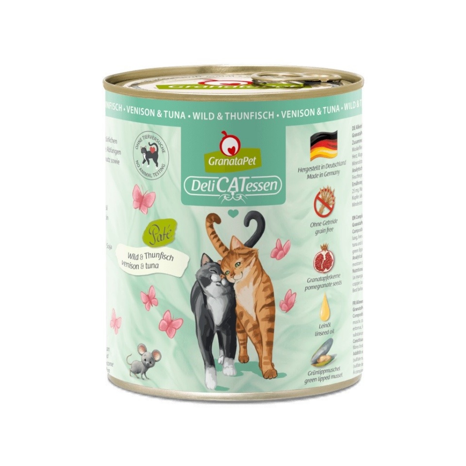 Fox4pets kassitoit GRANATAPET DeliCATessen Game and Tuna, 800g