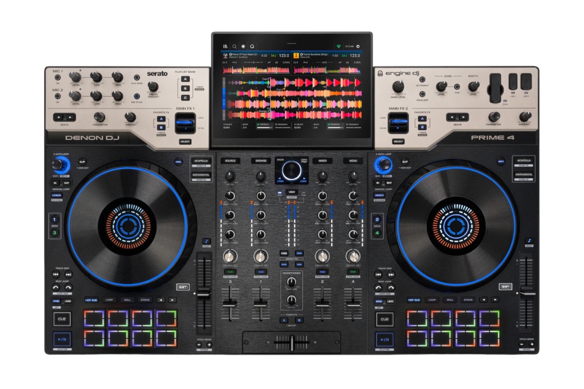 Denon DJ kontroller-meediamängija Prime 4 G2