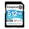 Kingston mälukaart SDXC 512GB Canvas Go Plus 170/90MB/s CL10 U3 V30