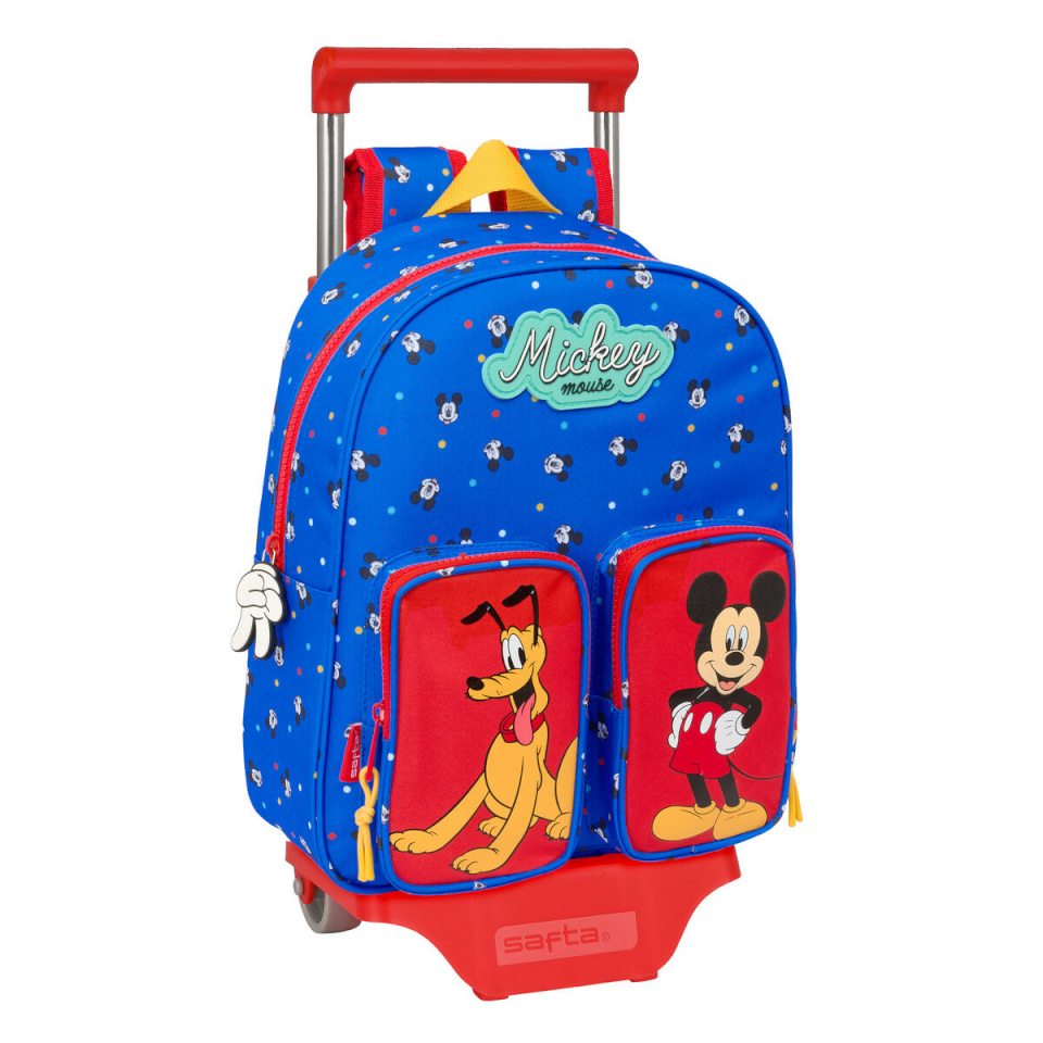 Disney Clubhouse ratastega koolikott Good day sinine 28x34x10cm