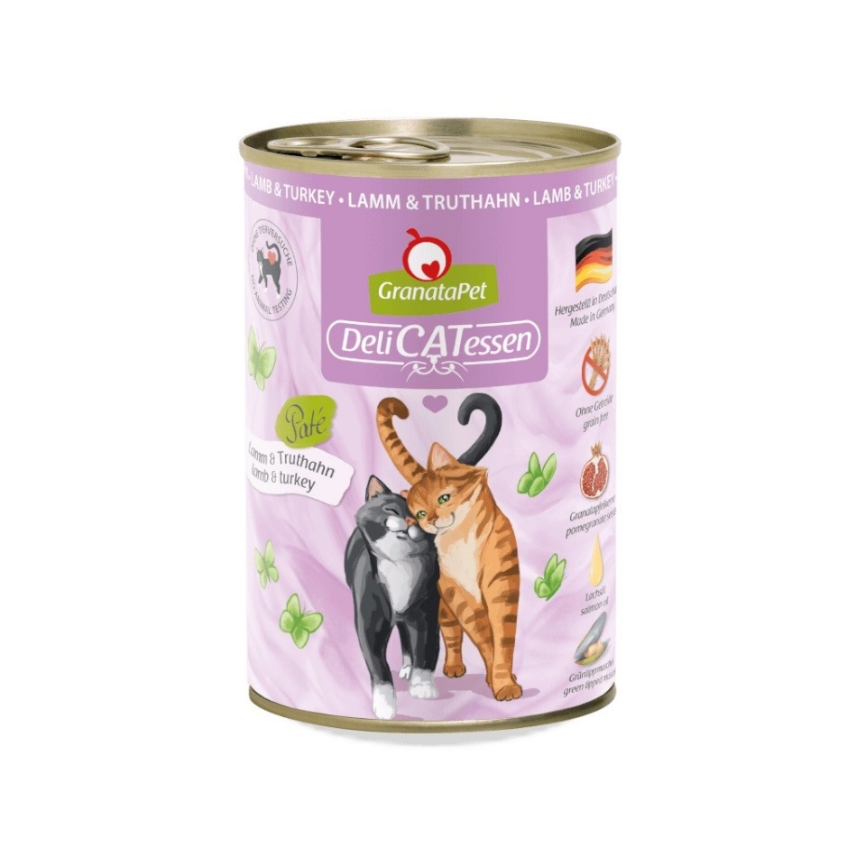 Fox4pets kassitoit GRANATAPET DeliCATessen Lamb and Turkey, 400g
