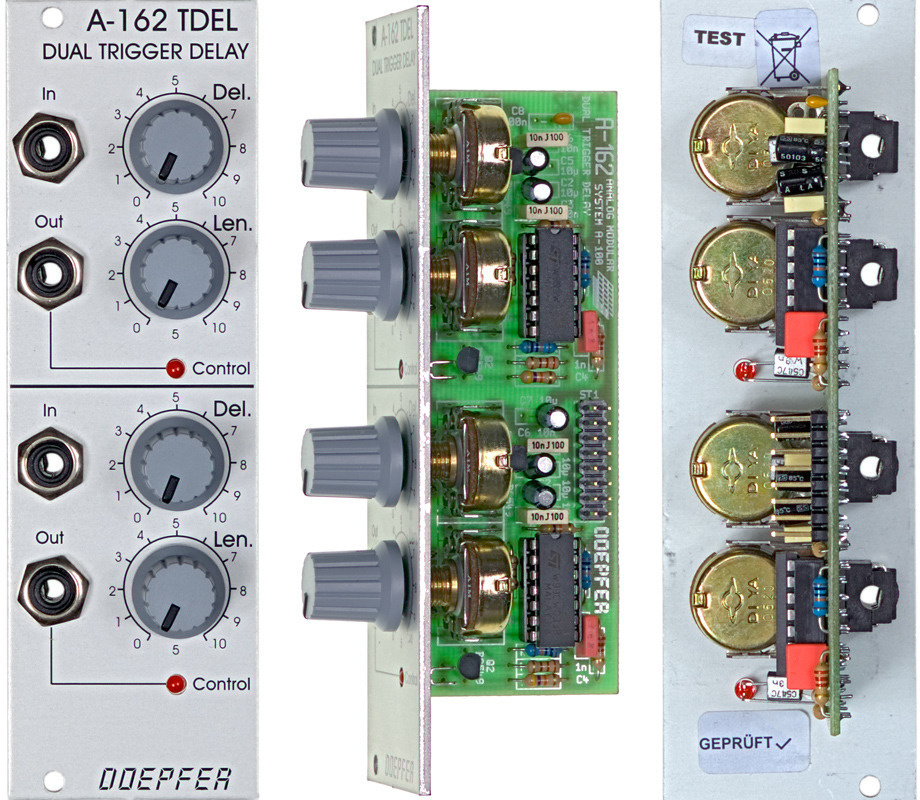 Doepfer A-162 kahe käivitusega viivitusega Euroracki moodul