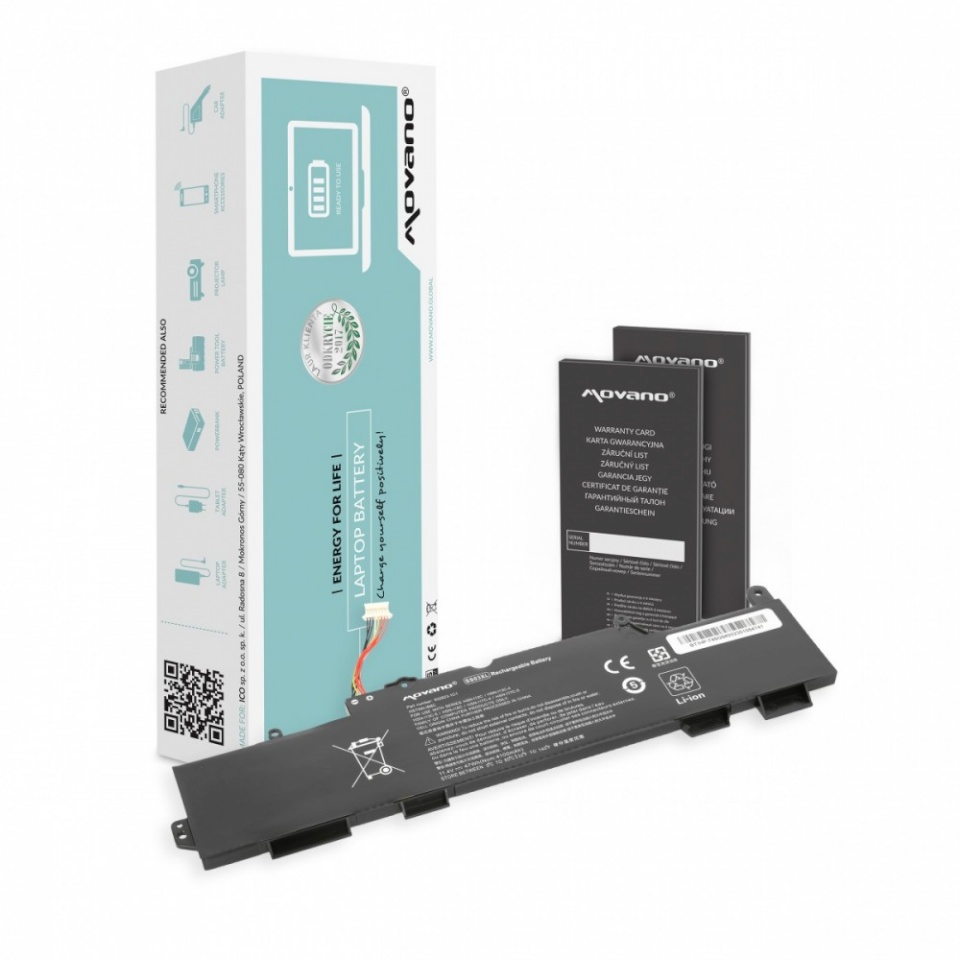 Movano sülearvuti aku SS03XL for HP EliteBook 735 745 840 G5 G6 - 4100 mAh (47 Wh)