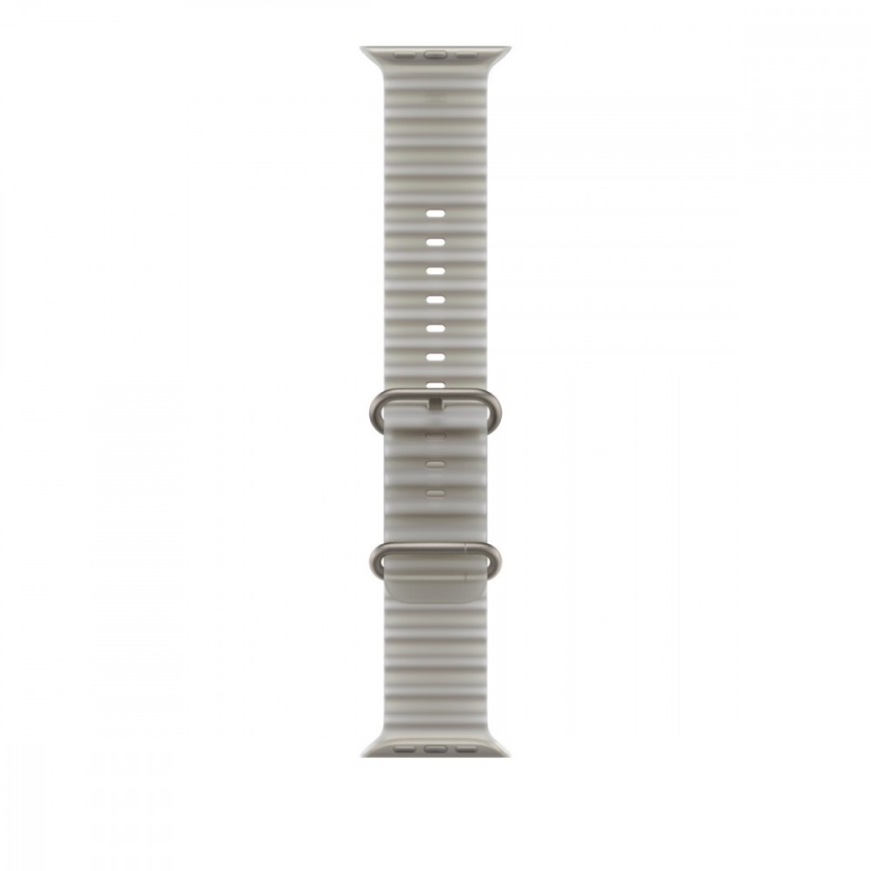 Apple kellarihm Watch 49mm Translucent hall Ocean Band - Natural Titanium Finish