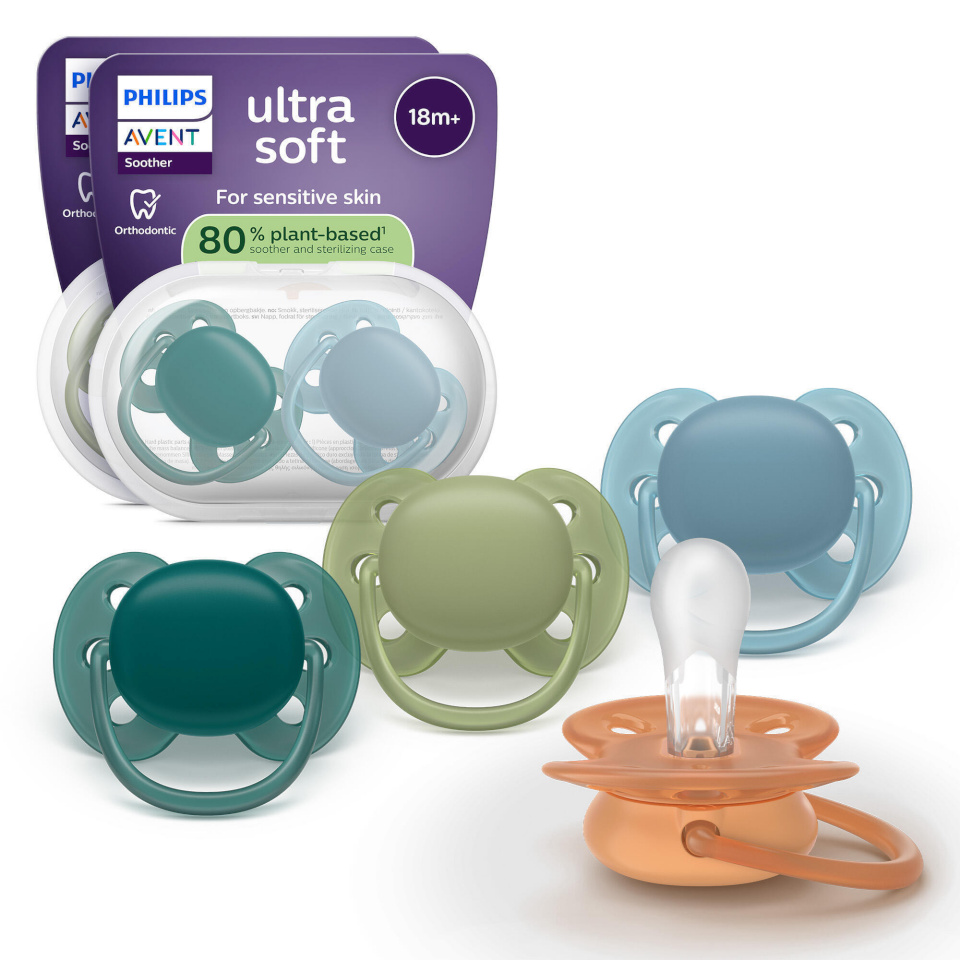 Philips Avent Ultra Soft lutt, üle 18 kuu, 4 tk, mitmevärviline