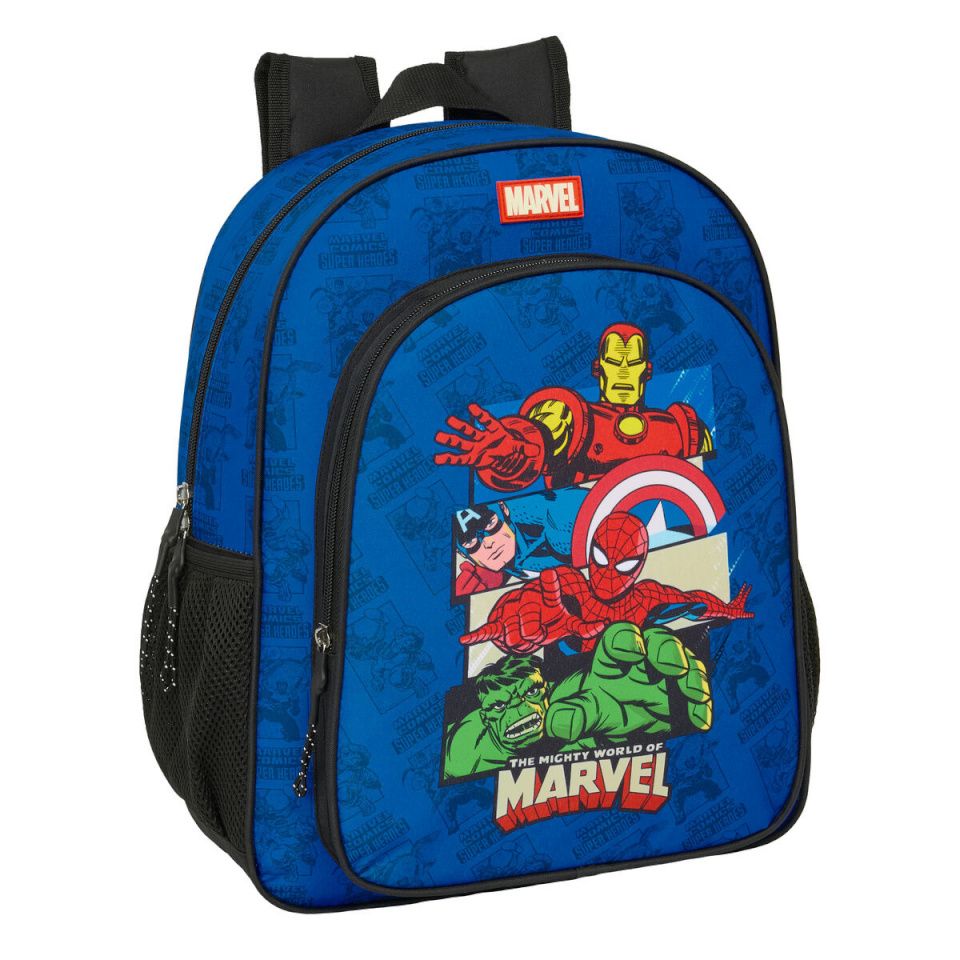 Marvel seljakott sinine must 32x38x12cm