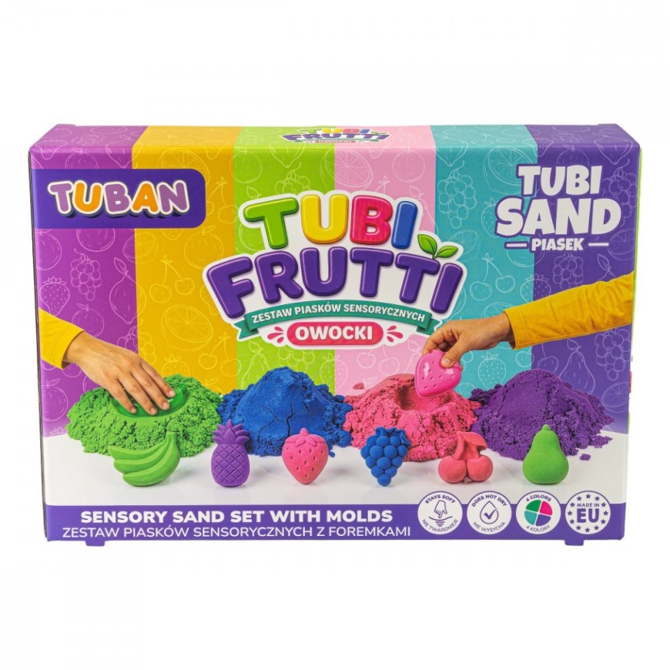 TUBAN Sensory sand - Tubi Frutti set