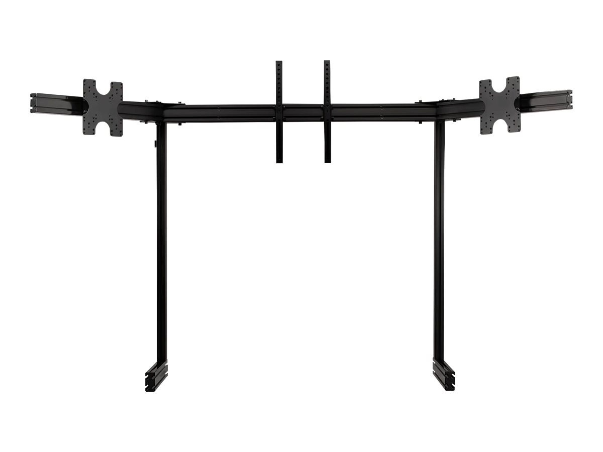 Next Level Racing põrandakinnitus Floor Stand | Tilt | ELITE Free Standing Triple Add-On lauakinnitus Monitor Stand | 21-43 " | must