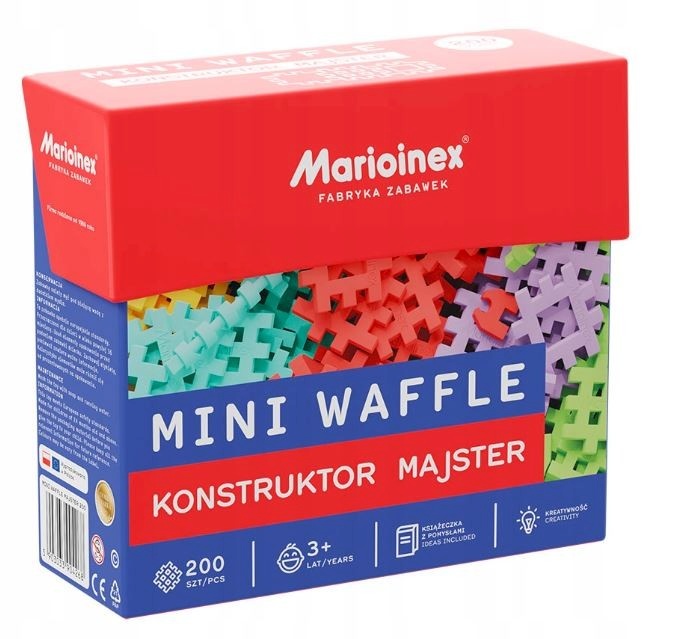 Marioinex klotsid Mini Waffle - Constructor Majesty 200-osaline
