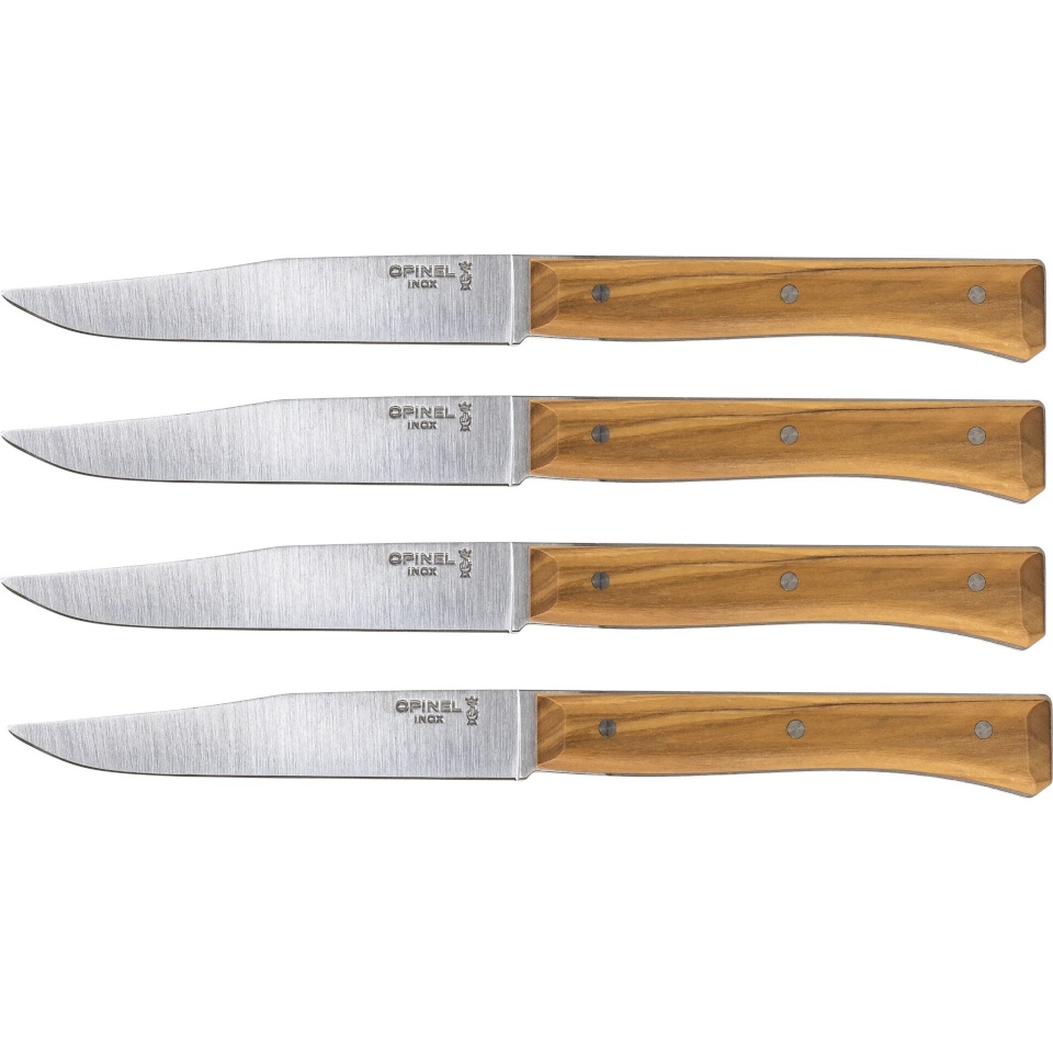 Opinel kööginugade komplekt Table Knife Set Facet, Olive Wood, 4tk