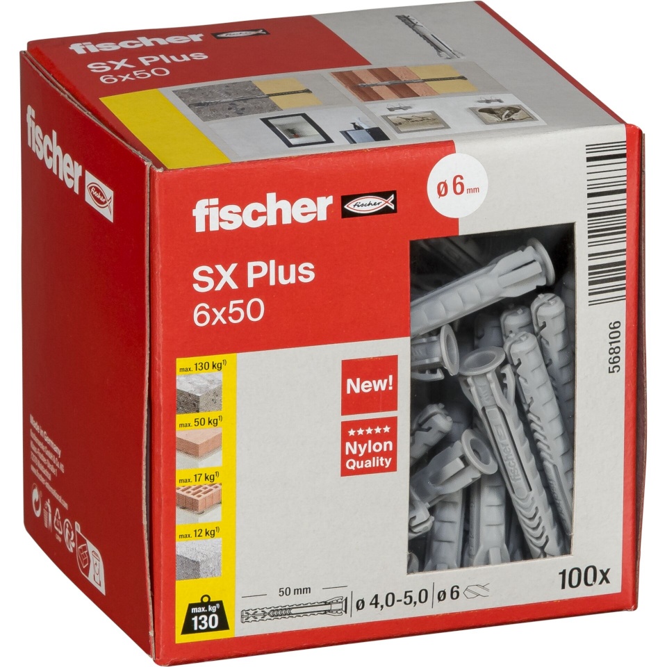 Fischer tüüblid SX Plus 6x50 100tk