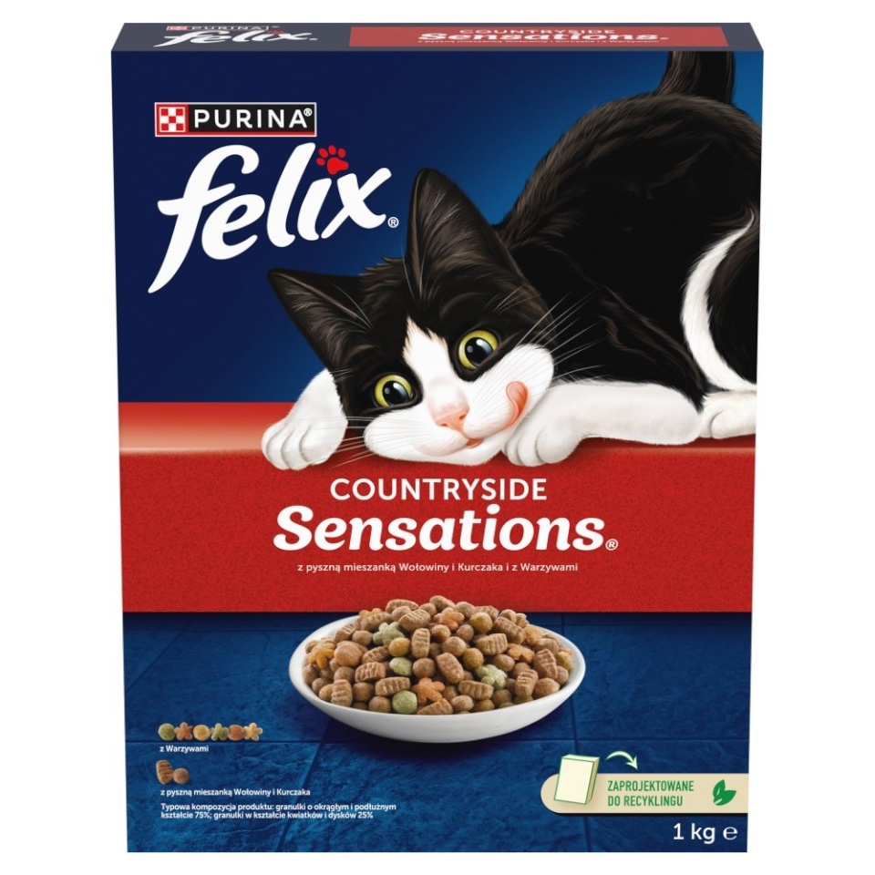 Purina Nestle kuivtoit kassile Felix Countryside Sensations, 1kg