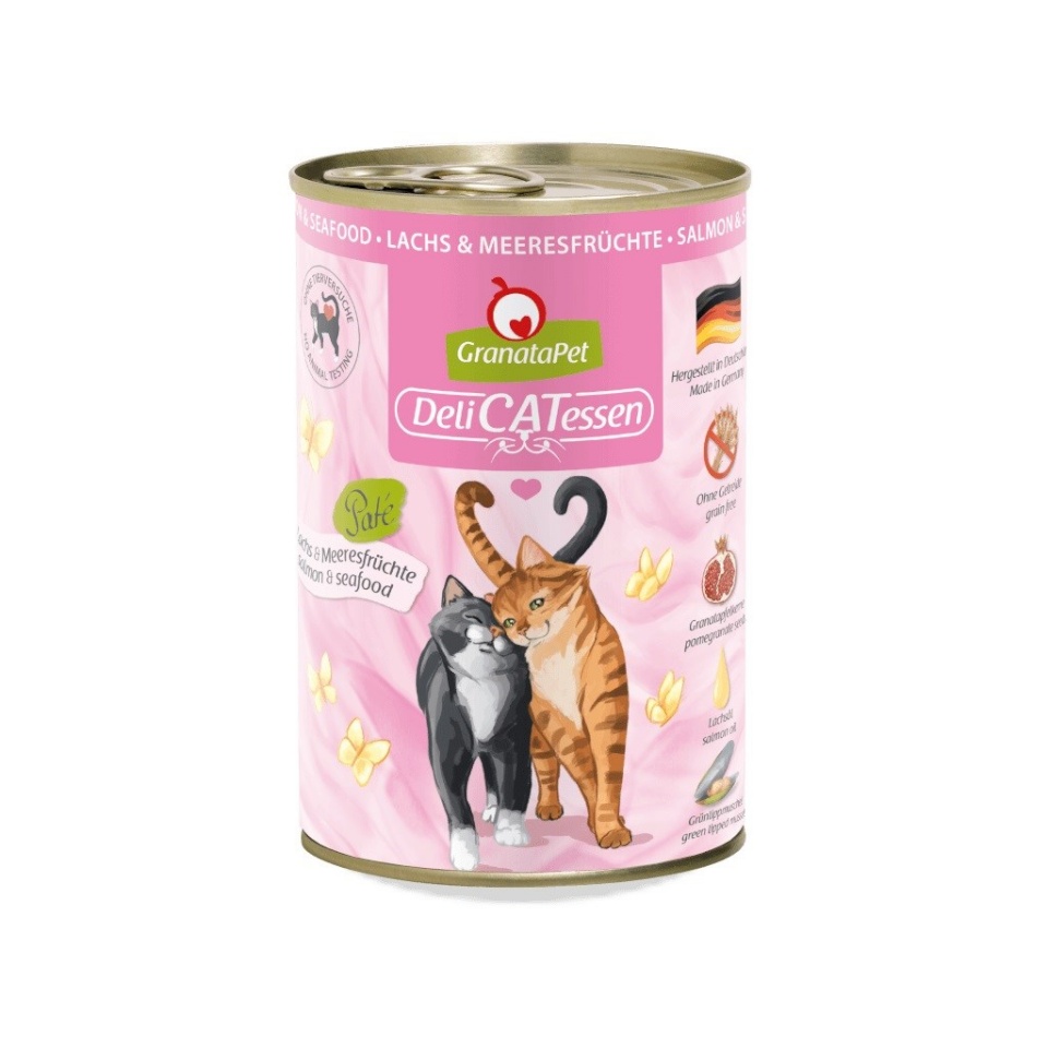 Fox4pets kassitoit GRANATAPET DeliCATessen Salmon and Seafood, 400g