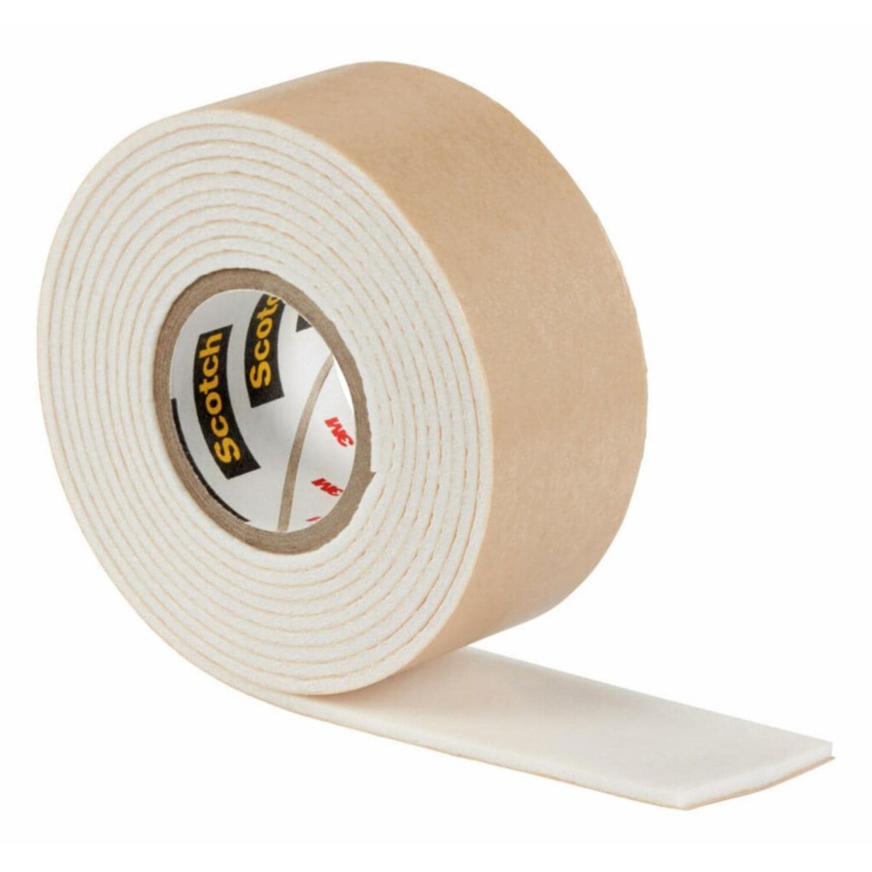 3M kahepoolne teip Scotch Fix Mirror Double-Sided Adhesive Tape band 19mm x 1,5m valge