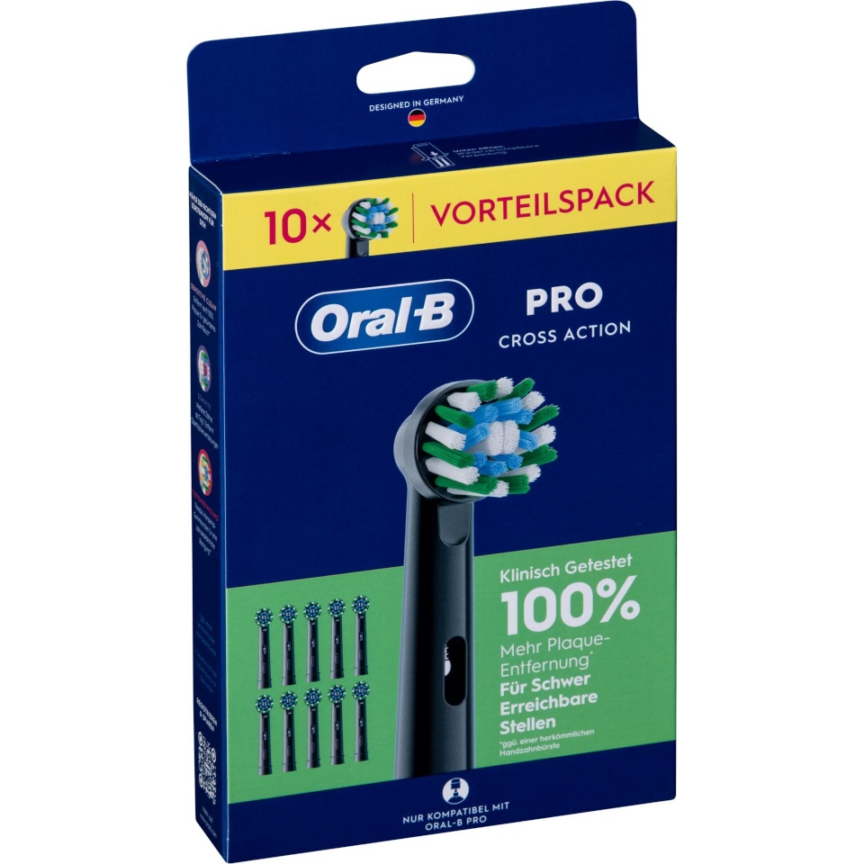 Braun lisaharjad Oral-B Pro CrossAction 10tk, must 