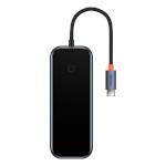 Baseus USB jagaja Hub 5in1 AcmeJoy series USB-C to 2xUSB 3.0 + USB 2.0 + USB-C PD + HDMI (dark hall)