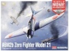 Academy mudellennuk A6M2B Zero Fighter 21 1/48