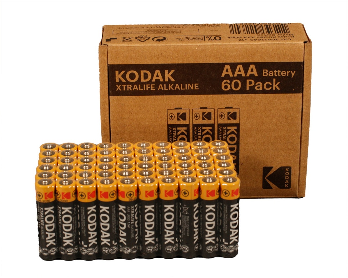 Kodak patarei XTRALIFE alkaline AAA battery (60 pack)