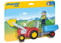 Playmobil klotsid 6964 1.2.3 Tractor with a trailer 6964