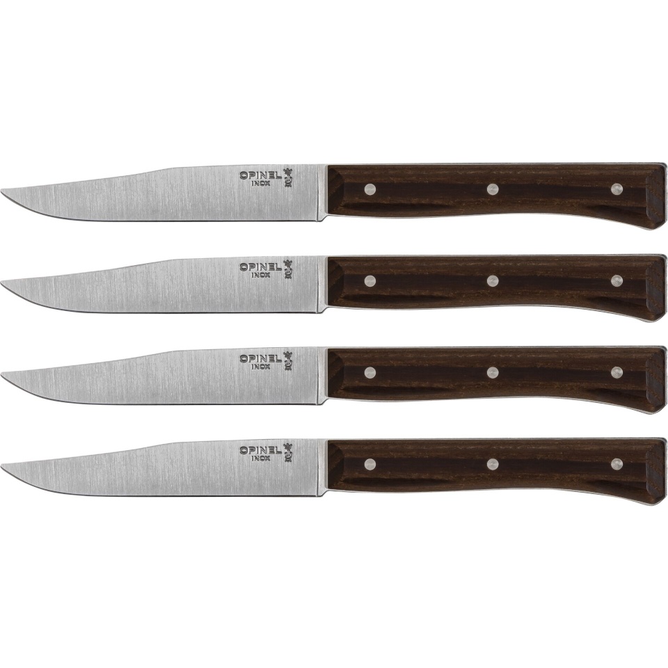 Opinel kööginugade komplekt Table Knife Facet Set of Dark Ash, 4tk
