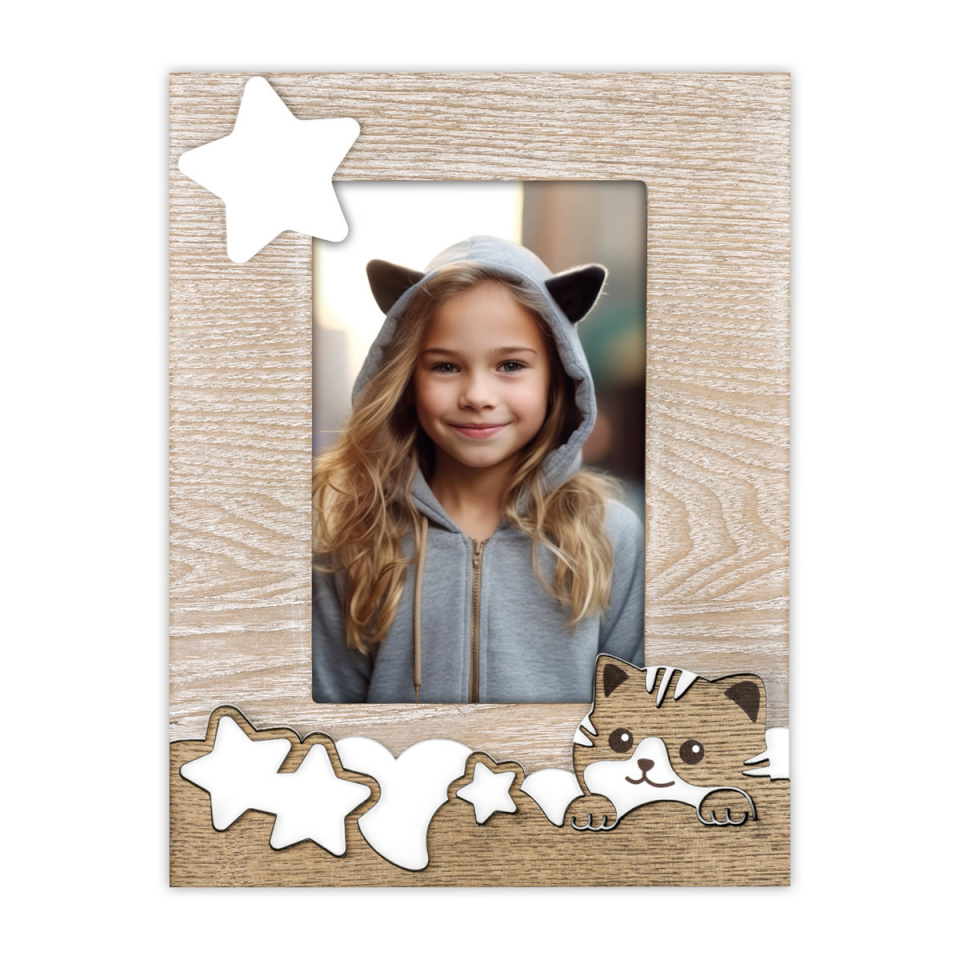 ZEP pildiraam Figaro, 10x15 cm, hochformat Baby-/Kinderrahmen Wooden Frame, puidust raamiga, zum Stellen