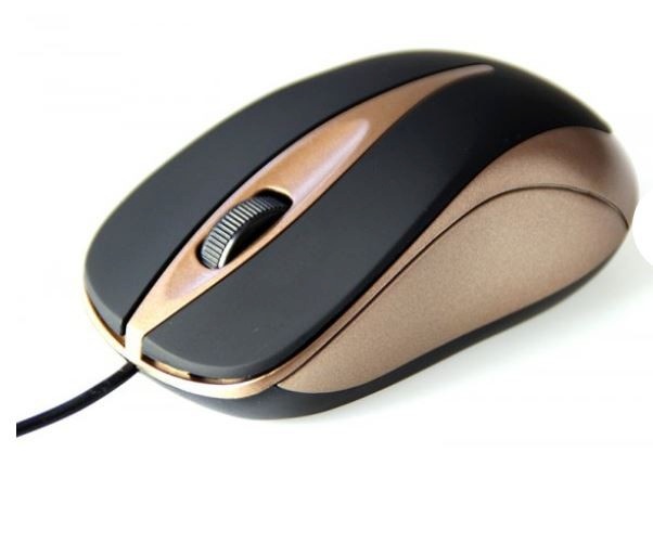 Media-Tech hiir Optical mouse Plano must-kuldne
