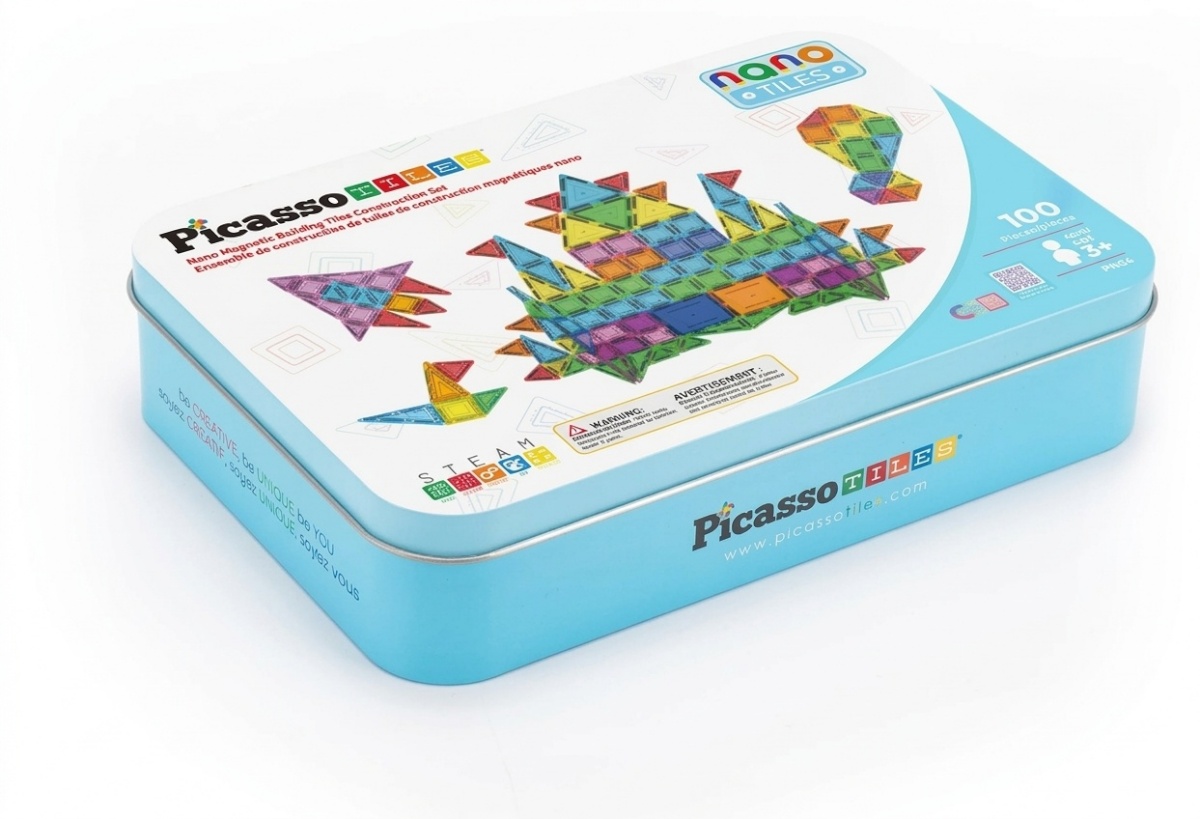 Picasso Tiles PICASSO TILES Magnetiline konstruktor pliiatsikarbiga 100 osa, PN04