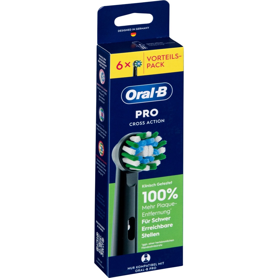 Braun lisaharjad Oral-B Pro CrossAction 6tk, must 