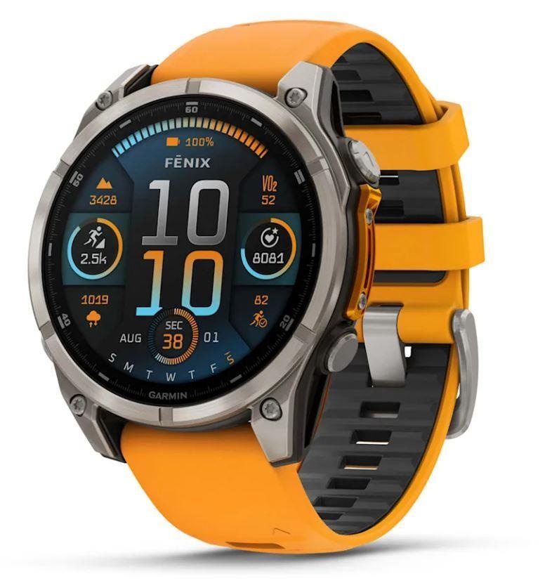 Garmin Fenix 8 Sapphire/oranž 010-02905-11