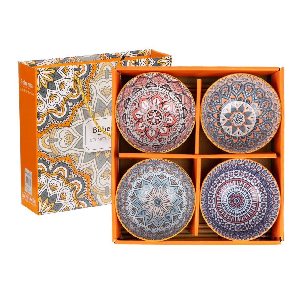 H4Y komplekt Bohemia 4-kaussi, värviline