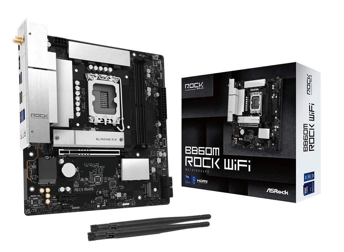 Asrock emaplaat B860M Rock Wifi 1851 mATX ,DP DDR5