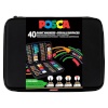 POSCA uni marker FINE ART kohver - 40 osaga komplekt
