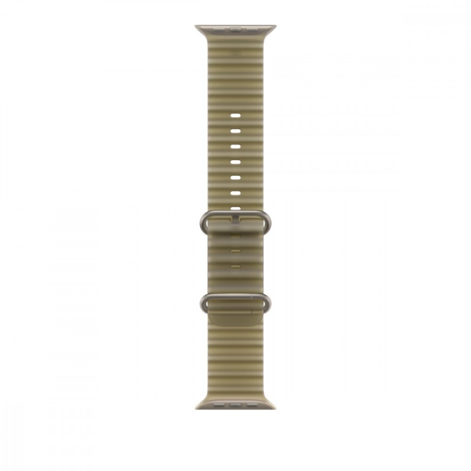 Apple kellarihm Watch 49mm Translucent Kelp Ocean Band - Natural Titanium Finish