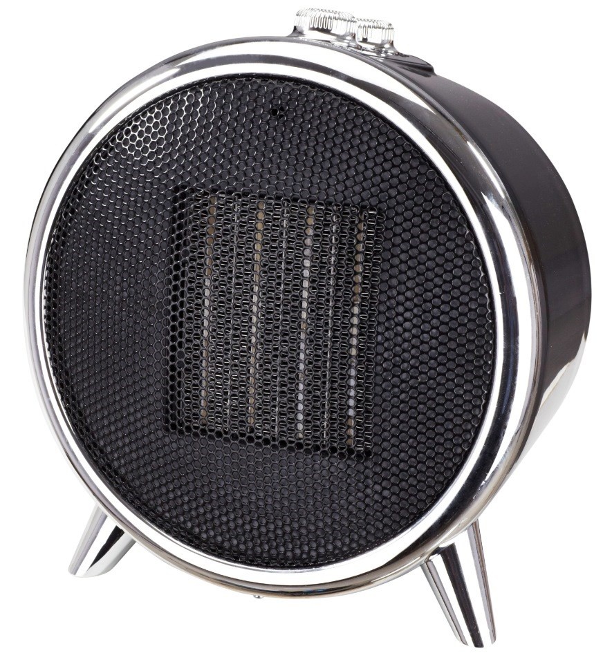 Adler soojapuhur AD 7742 Ceramic Fan Heater 1500W Black-Silver, must-hõbedane
