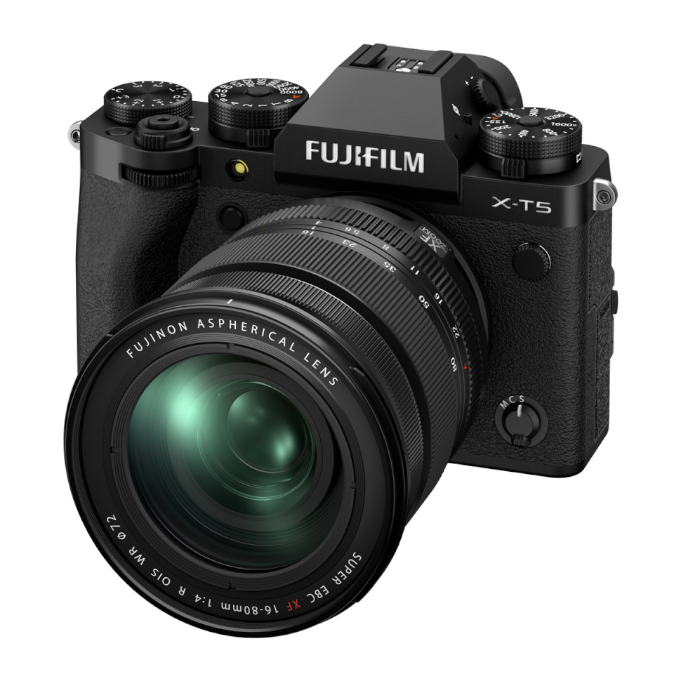 FUJIFILM X-T5 must EU+XF 4.0/16-80 mm R OIS WR, kaamerakomplekt