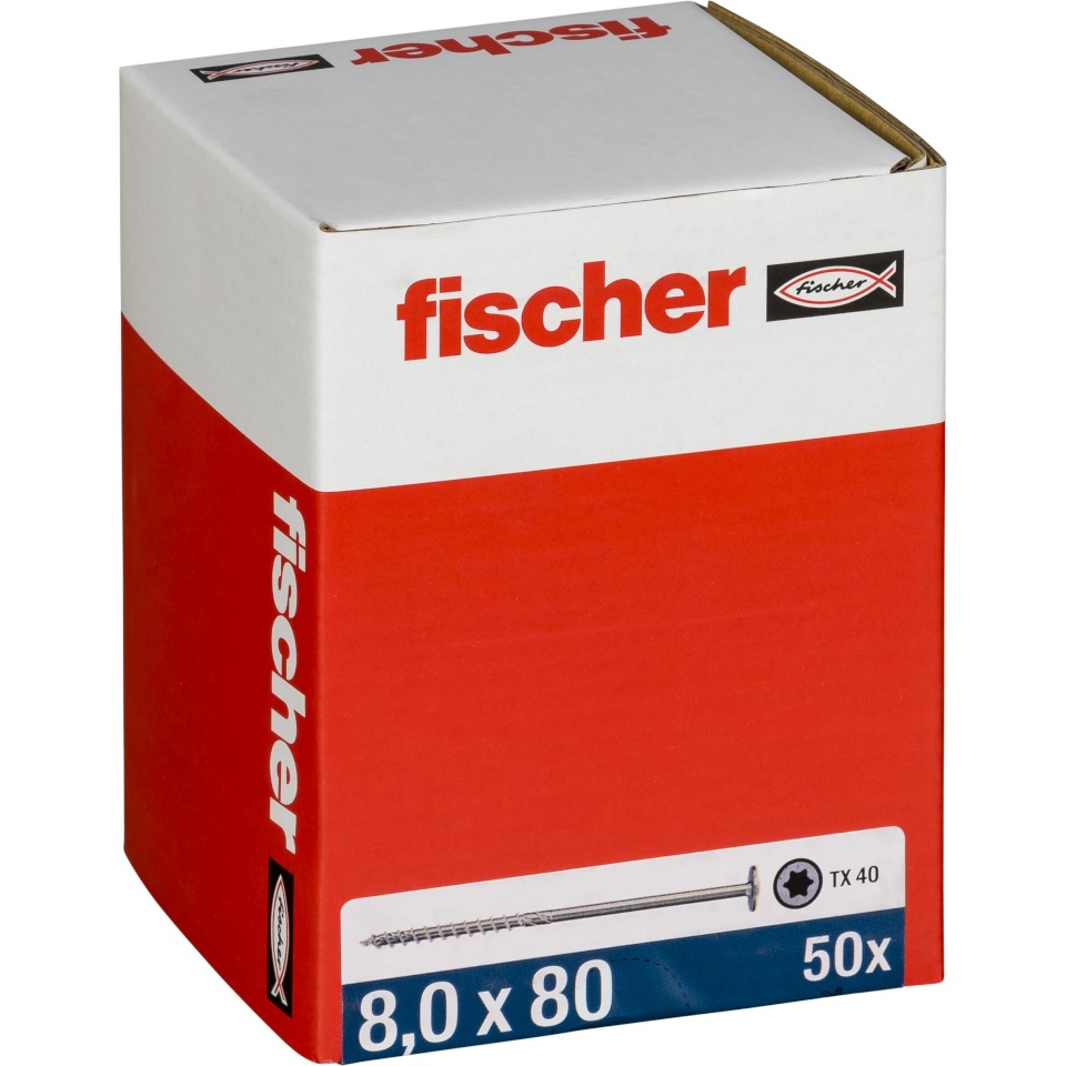 Fischer kruvide komplekt PowerFast II 8,0x80 TK TX TG blvz 50