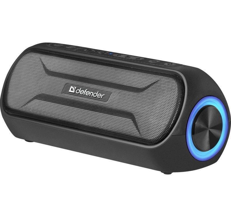 Defender kaasaskantav kõlar Bluetooth Speaker S1000 20W BT/FM/AUX LIGHTS must