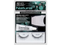 Ardell komplekt Natural Fake Eyelashes Demi Wispies 110, 1 couple + Algae Adhesive 2,5g + Applicator, Black, naistele