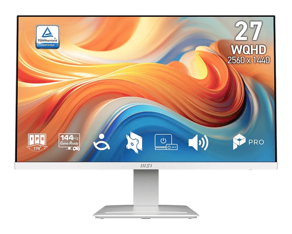 MSI monitor 27 inch PRO MP273QW E14 LED/WQHD/FLAT/144Hz/valge