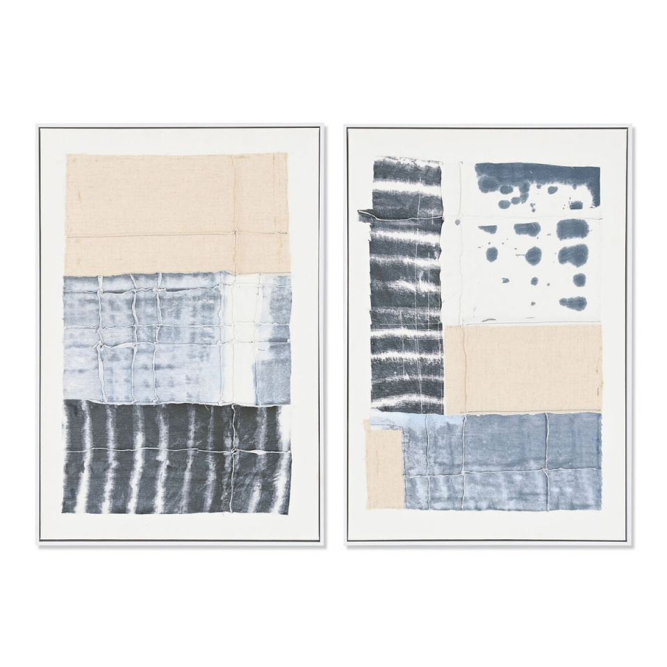 DKD Home Decor maal 60x3,2x90cm Abstraktne Linna (2tk)