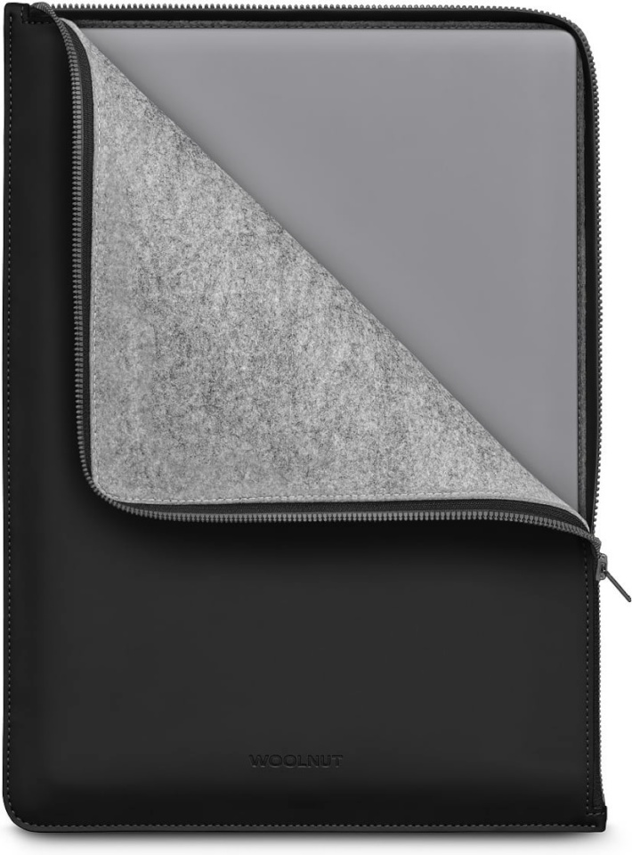 Woolnut kaitseümbris Coated Folio 16" MacBook Pro, must
