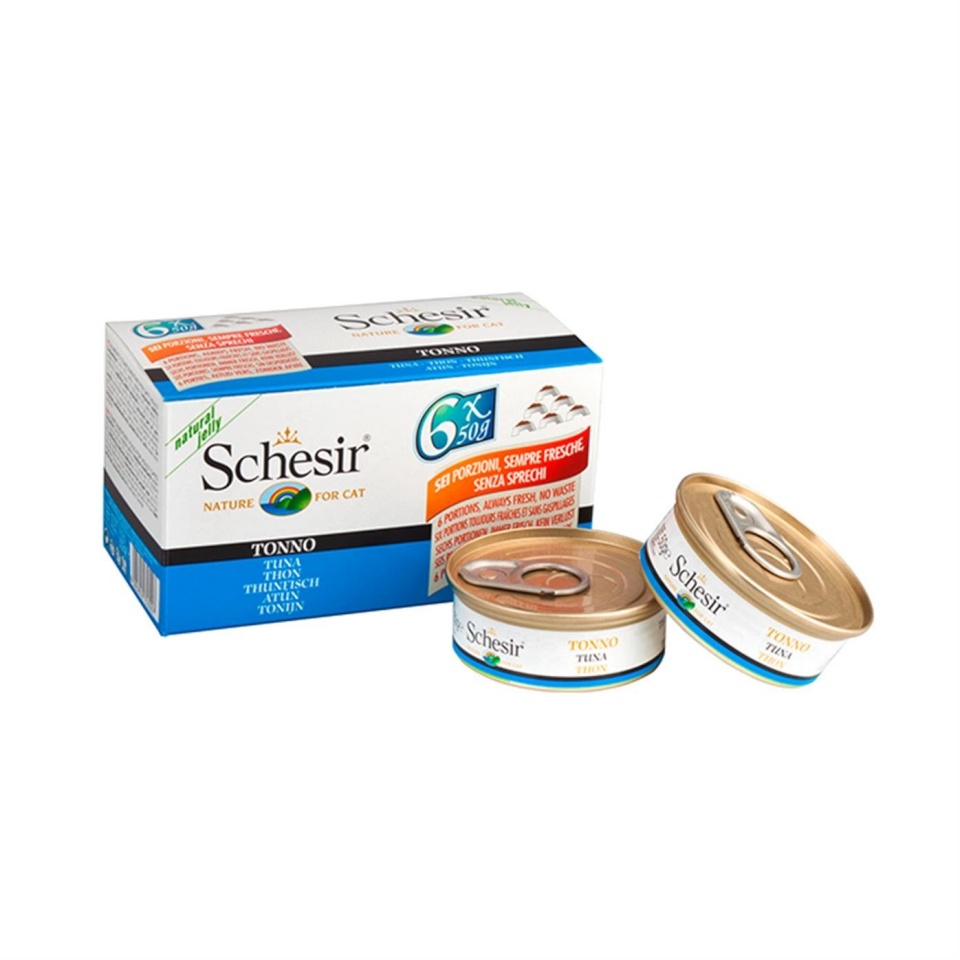 Agras Pet Foods kassitoit Schesir Tuna in Jelly, 6x50g
